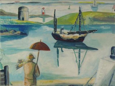 Figure and Boat - Emrys Williams