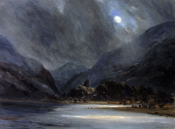 Moonlight over Llyn Padarn - Keith Andrew