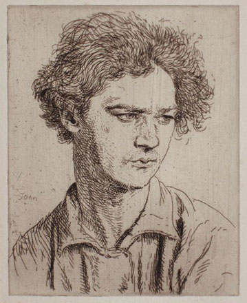 Jacob Epstein, Sculptor.  No.1 - Augustus John 