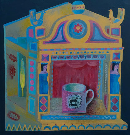 Lustreware Mug on a Toy Stage - Clive Hicks-Jenkins 