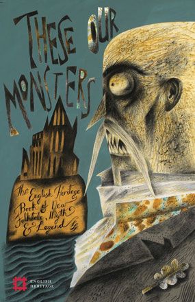 Dust Wrapper Artwork for 'These Our Monsters' - Clive Hicks-Jenkins 