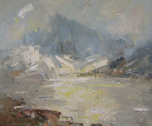 Haul Drwy Niwl Bore, Eryri / Sun Through Morning Mist, Snowdonia - Gareth Parry