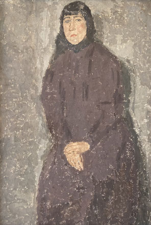 Young Woman in a Mulberry Coloured Dress - Gwen John
