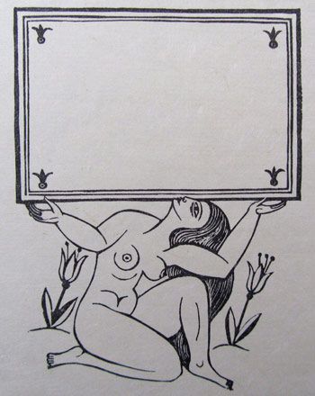 Naked Girl Supporting Cartouche - David Jones
